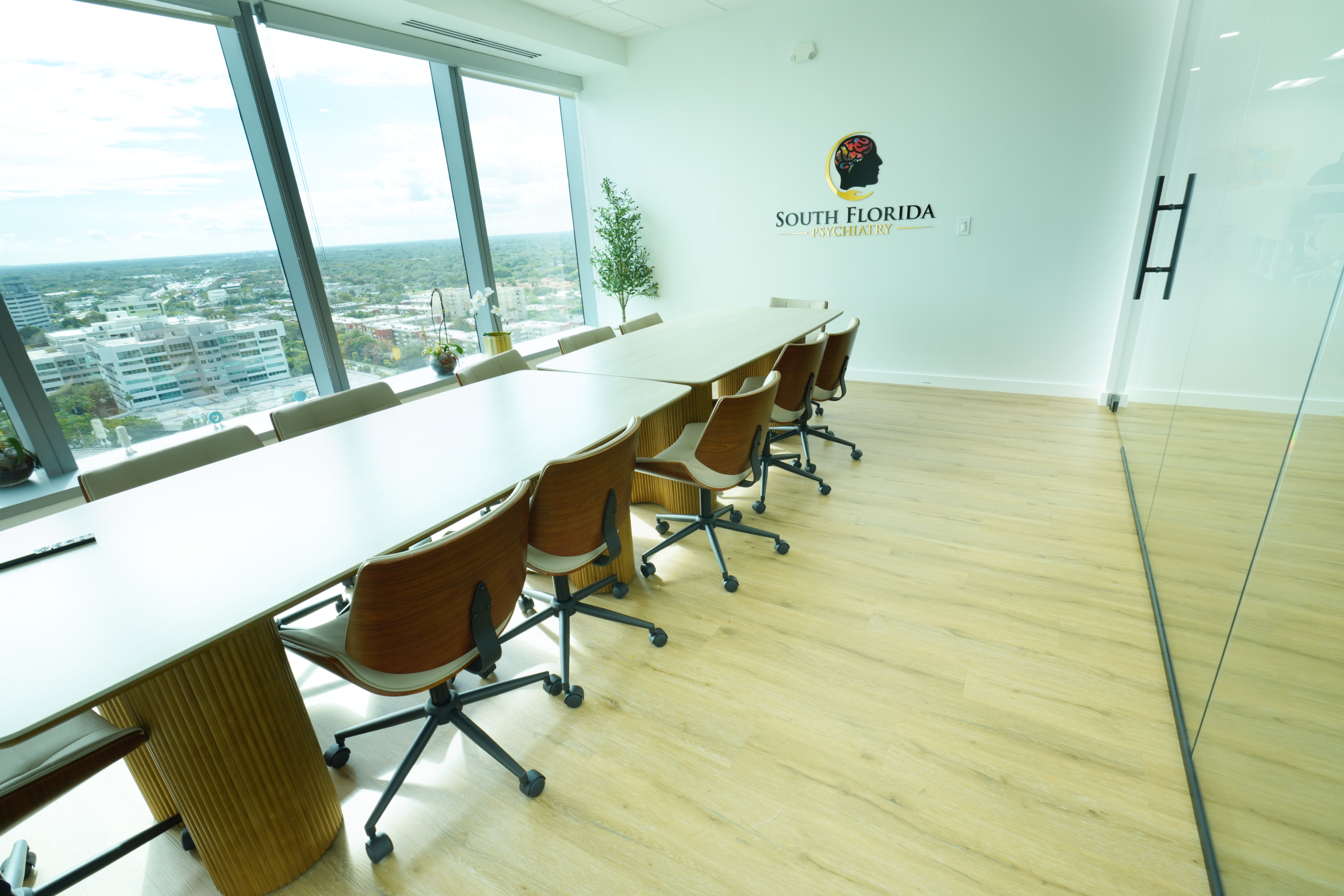 Private consultation room at South Florida Psychiatry