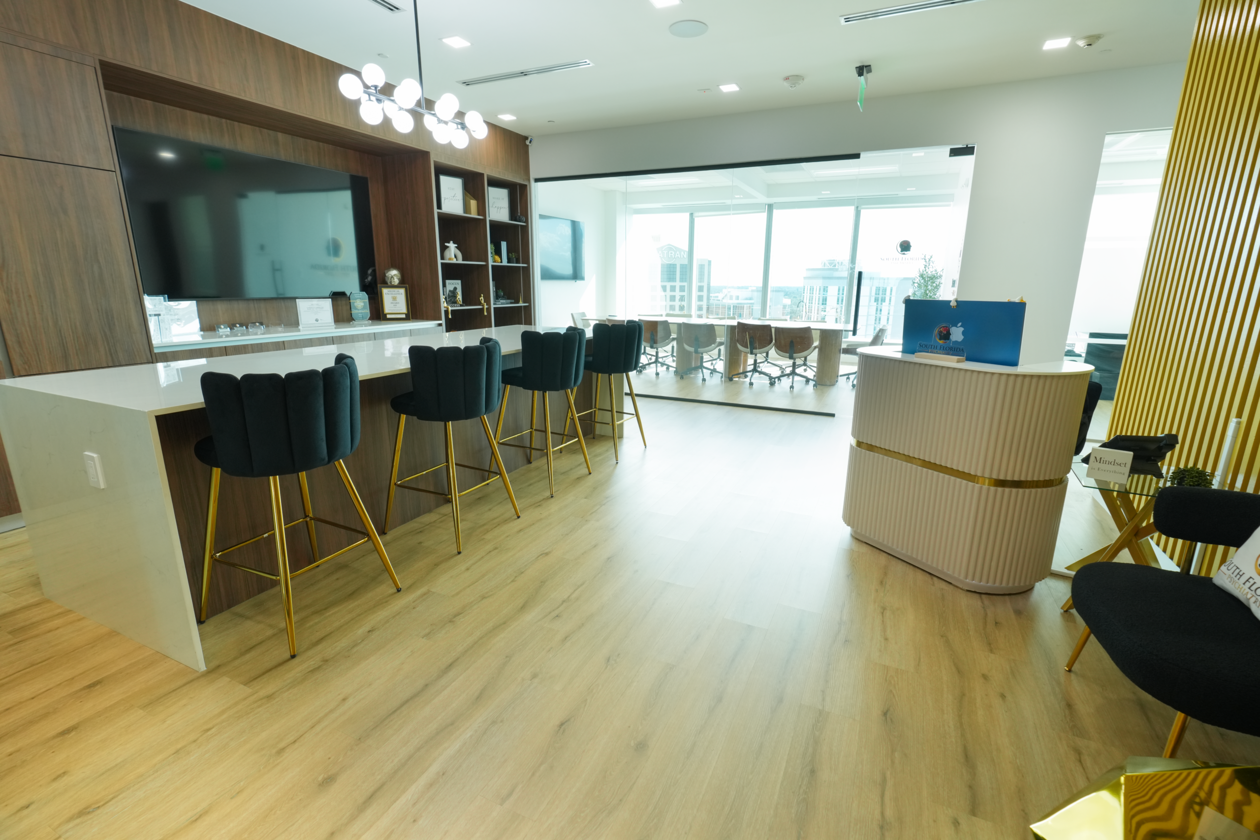 South Florida Psychiatry lobby seating area